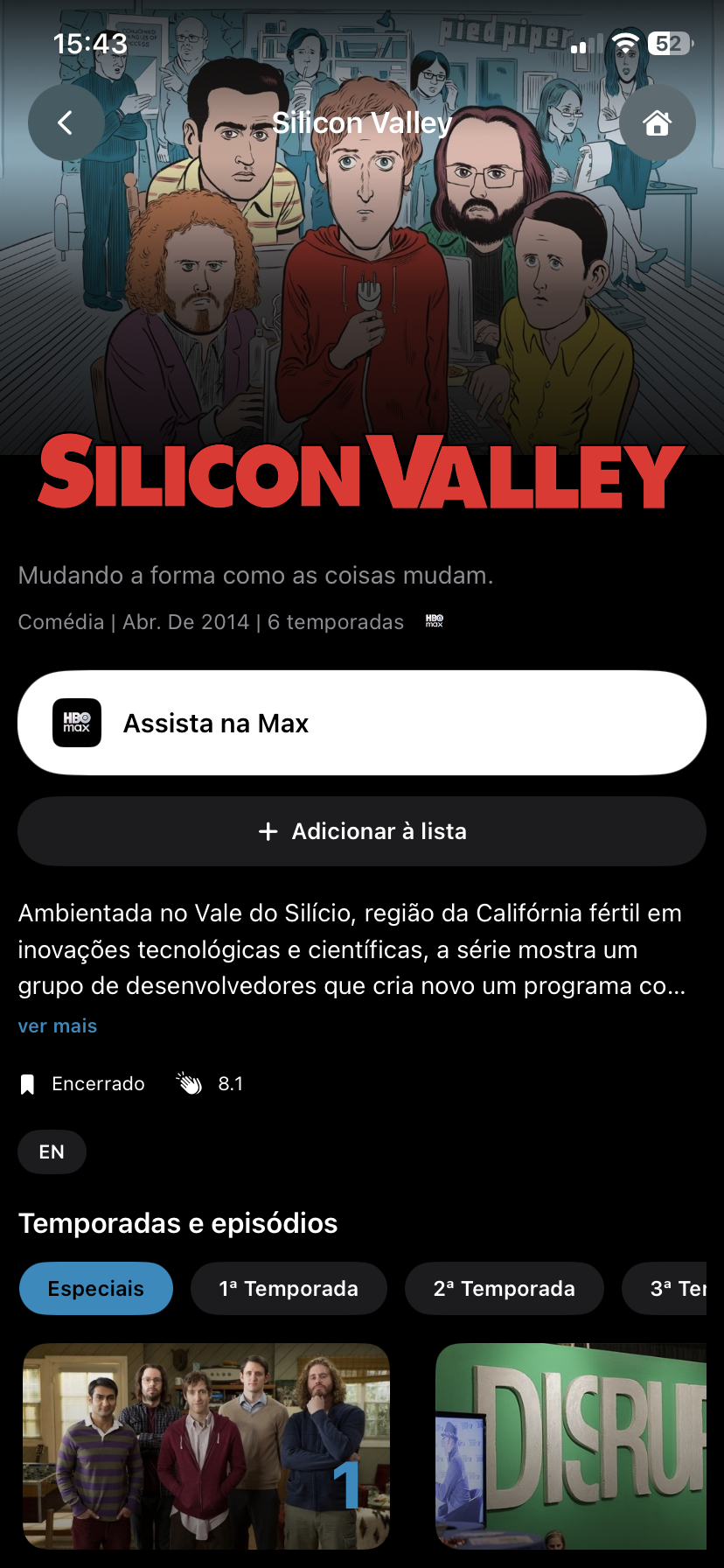 Perfil do Lobbix+ no iOS