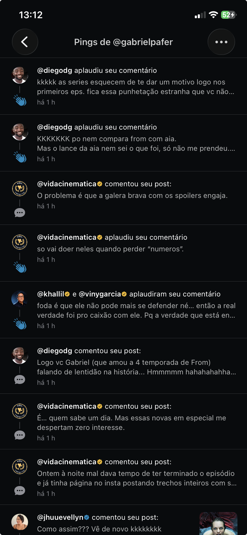 Pings do aplicativo Lobbix+