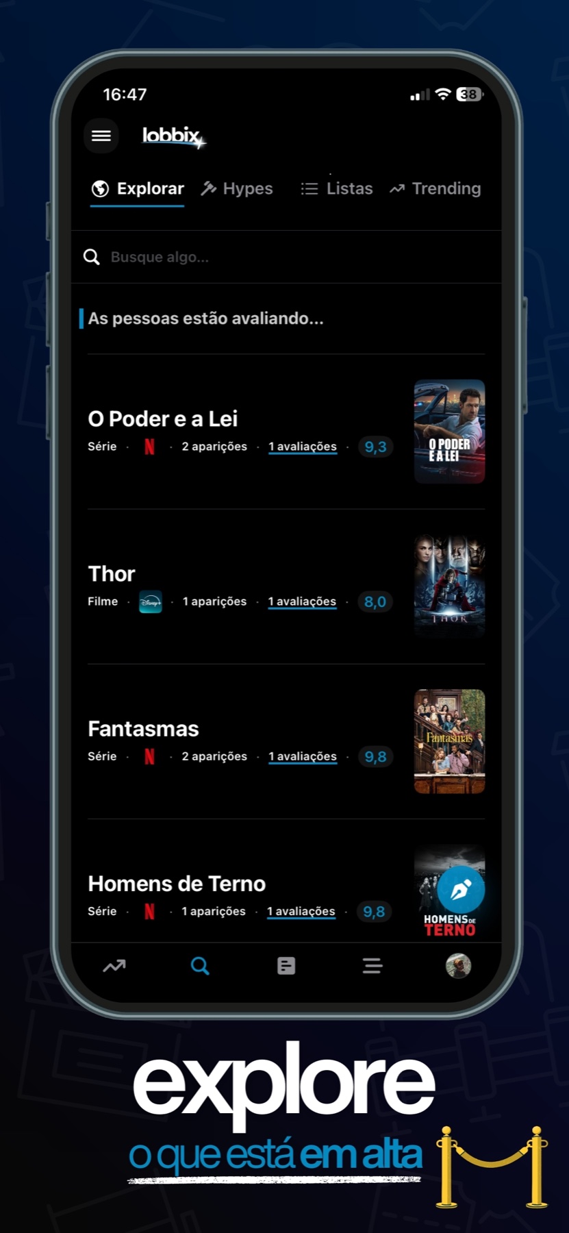 Apresentação oficial da área Explorar da Lobbix+